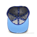 Chapéu de snapback de lã com applique embutir